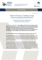 “Back To The City”: Childless Young Americans Boost Urban Revival. Interview with Ana Moreno-Maldonado, EPoS Economic Research Center.