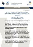 Binnen-Migration in Indonesien: Wie der Wohnort den Bildungserfolg von Kindern beeinflusst