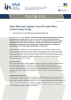 Stock Markets Underestimate Climate Risks,  Finance Experts Say