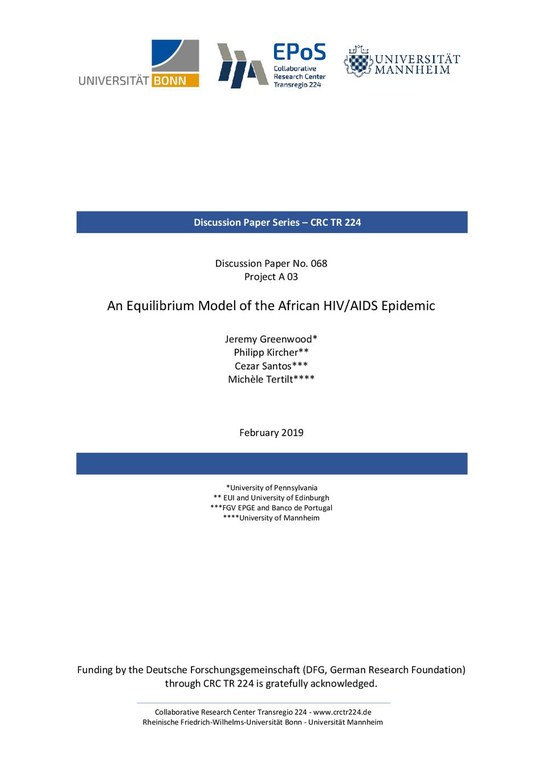 An Equilibrium Model of the African HIV/AIDS Epidemic