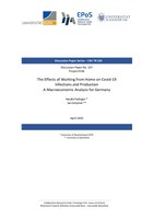 The Effects of Working From Home on COVID-19 Infections and Production - A Macroeconomic Analysis for Germany