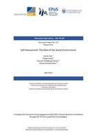 Self-Assessment: The Role of the Social Environment