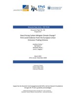 Does Pricing Carbon Mitigate Climate Change? Firm-Level Evidence From the European Union Emissions Trading Scheme