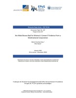 Are Male Bosses Bad for Women’s Careers? Evidence from a Multinational Corporation