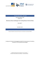 Monetary Policy Challenges From Falling Natural Interest Rates