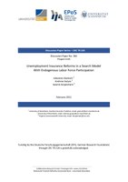 Unemployment Insurance Reforms in a Search Model with Endogenous Labor Force Participation