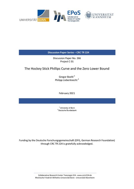 The Hockey Stick Phillips Curve and the Zero Lower Bound