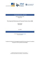 The Empirical Performance of Financial Frictions Since 2008