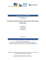 First Best Implementation with Costly Information Acquisition