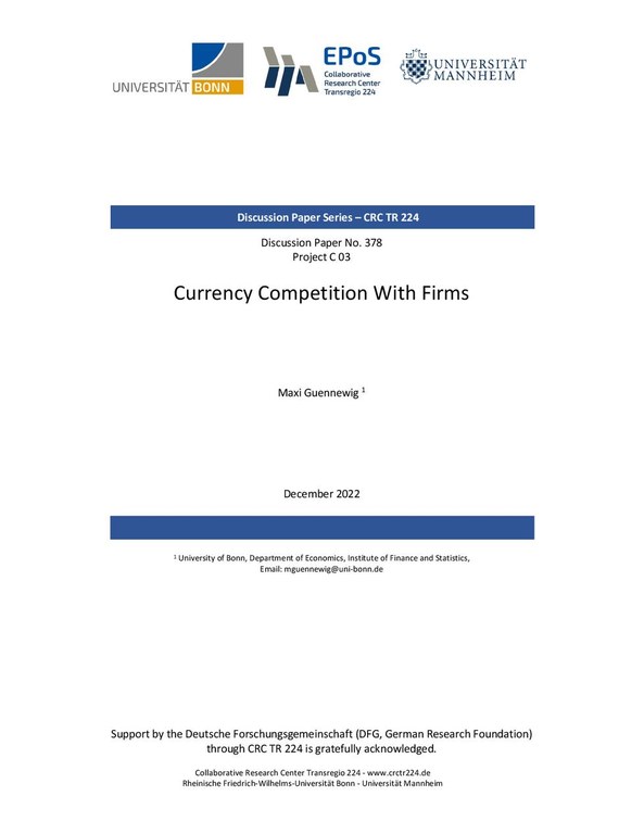 Currency Competition with Firms