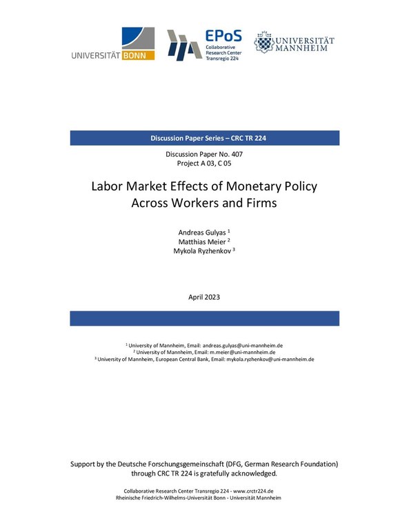 Labor Market Effects of Monetary Policy Across Workers and Firms