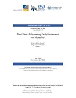 The Effect of Removing Early Retirement on Mortality