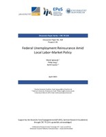 Federal Unemployment Reinsurance Amid Local Labor-Market Policy