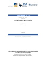 The Market for Ethical Goods