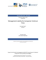 Management Liability for Companies' Antitrust Fines