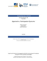 Approval vs. Participation Quorums