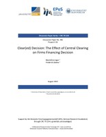 Clear(ed) Decision: The Effect of Central Clearing  on Firms Financing Decision