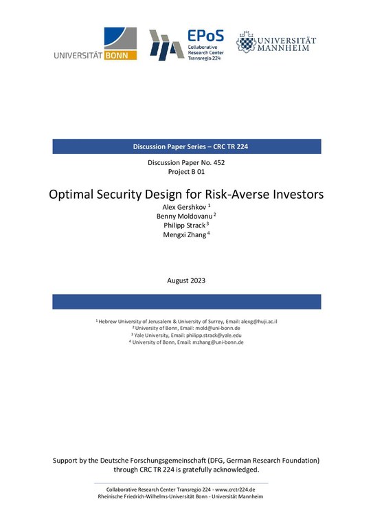 Optimal Security Design for Risk-Averse Investors