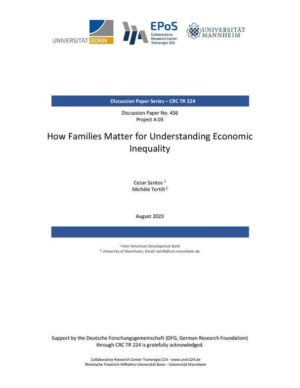 How Families Matter for Understanding Economic Inequality