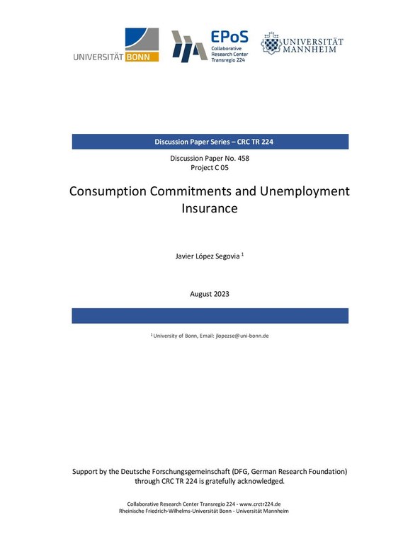 Consumption Commitments and Unemployment Insurance