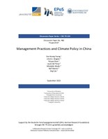 Management Practices and Climate Policy in China