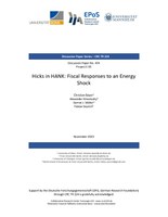 Hicks in HANK: Fiscal Responses to an Energy Shock