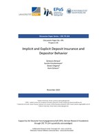 Implicit and Explicit Deposit Insurance and Depositor Behavior