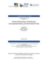 Broken Relationships: De-Risking by Correspondent Banks and International Trade