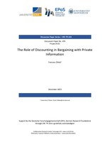 The Role of Discounting in Bargaining with Private Information