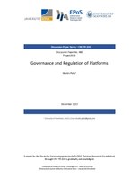 Governance and Regulation of Platforms