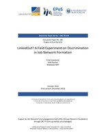 LinkedOut? A Field Experiment on Discrimination in Job Network Formation