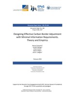 Designing Effective Carbon Border Adjustment With Minimal Information Requirements. Theory and Empirics