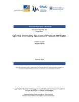 Optimal Internality Taxation of Product Attributes
