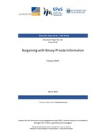 Bargaining with Binary Private Information