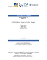 Beliefs About Maternal Labor Supply