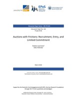 Auctions with Frictions: Recruitment, Entry, and Limited Commitment