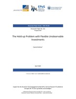 The Hold-up Problem with Flexible Unobservable Investments