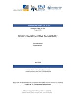 Unidirectional Incentive Compatibility