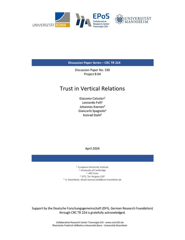 Trust in Vertical Relations