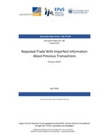 Repeated Trade With Imperfect Information About Previous Transactions