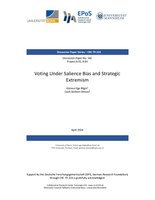 Voting Under Salience Bias and Strategic Extremism