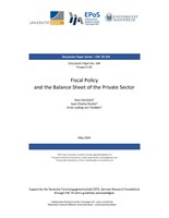 Fiscal Policy and the Balance Sheet of the Private Sector