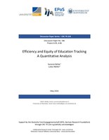 Efficiency and Equity of Education Tracking: A Quantitative Analysis