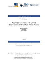 Regulatory Compliance with Limited Enforceability: Evidence from Privacy Policies
