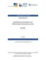 Biased Recommendations and Differentially Informed Consumers