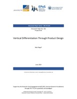 Vertical Differentiation Through Product Design