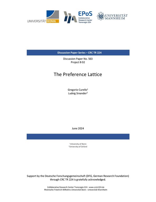 The Preference Lattice