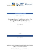 EU Merger Control and Climate Action: The Struggle for the Proper Framework