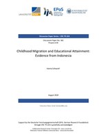 Childhood Migration and Educational Attainment: Evidence from Indonesia