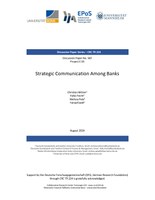 Strategic Communication Among Banks